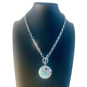 Christian Siriano New York Women's Ying Yang Toggle Necklace